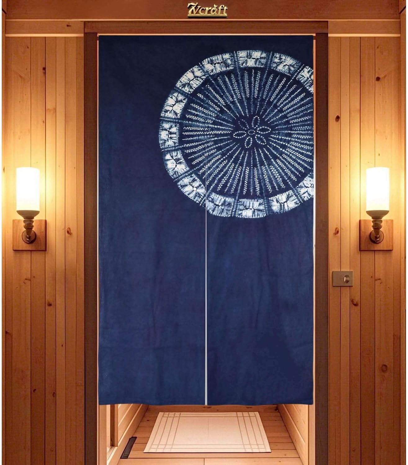 Shibori Tie Dye - El Boyalı Japon Perdesi/Shibori Batik Pamuklu