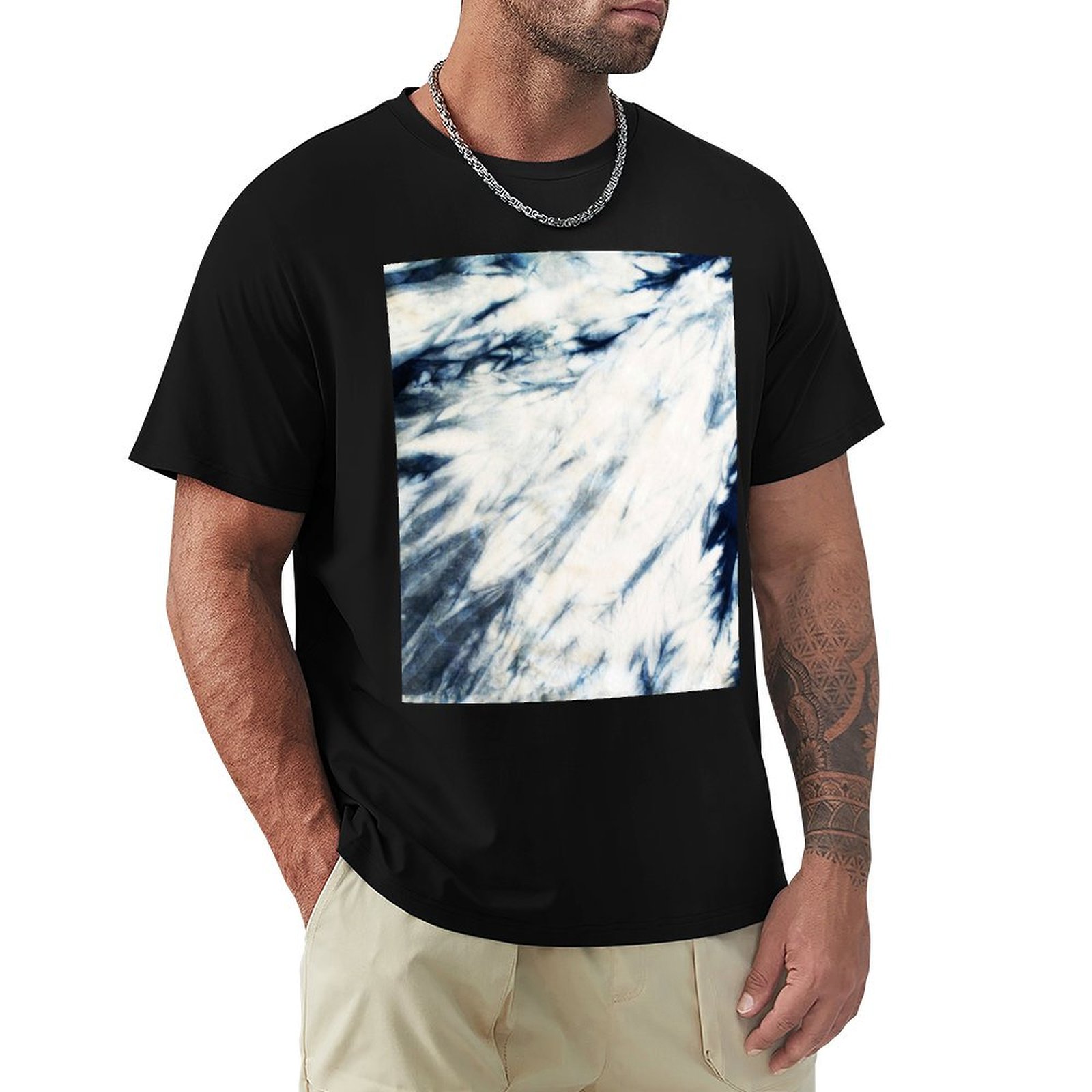 Shibori Tie Dye - Shibori İndigo Mermer Desenli Tie Dye