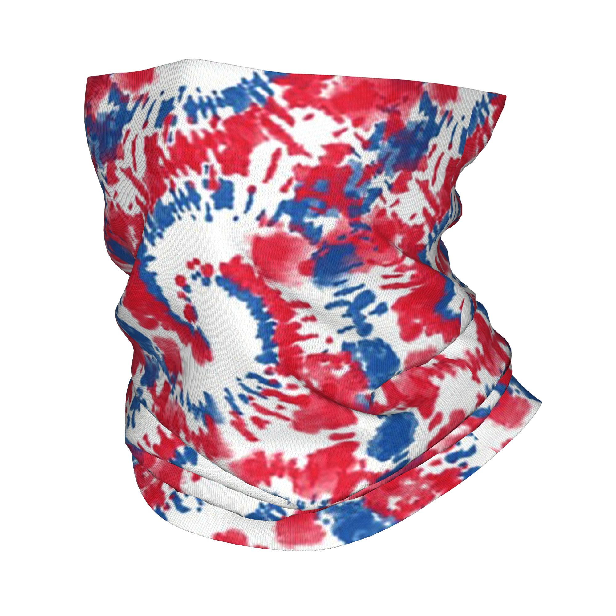 Shibori Tie Dye - Kırmızı Batik Shibori Desenli Twirl Bandana