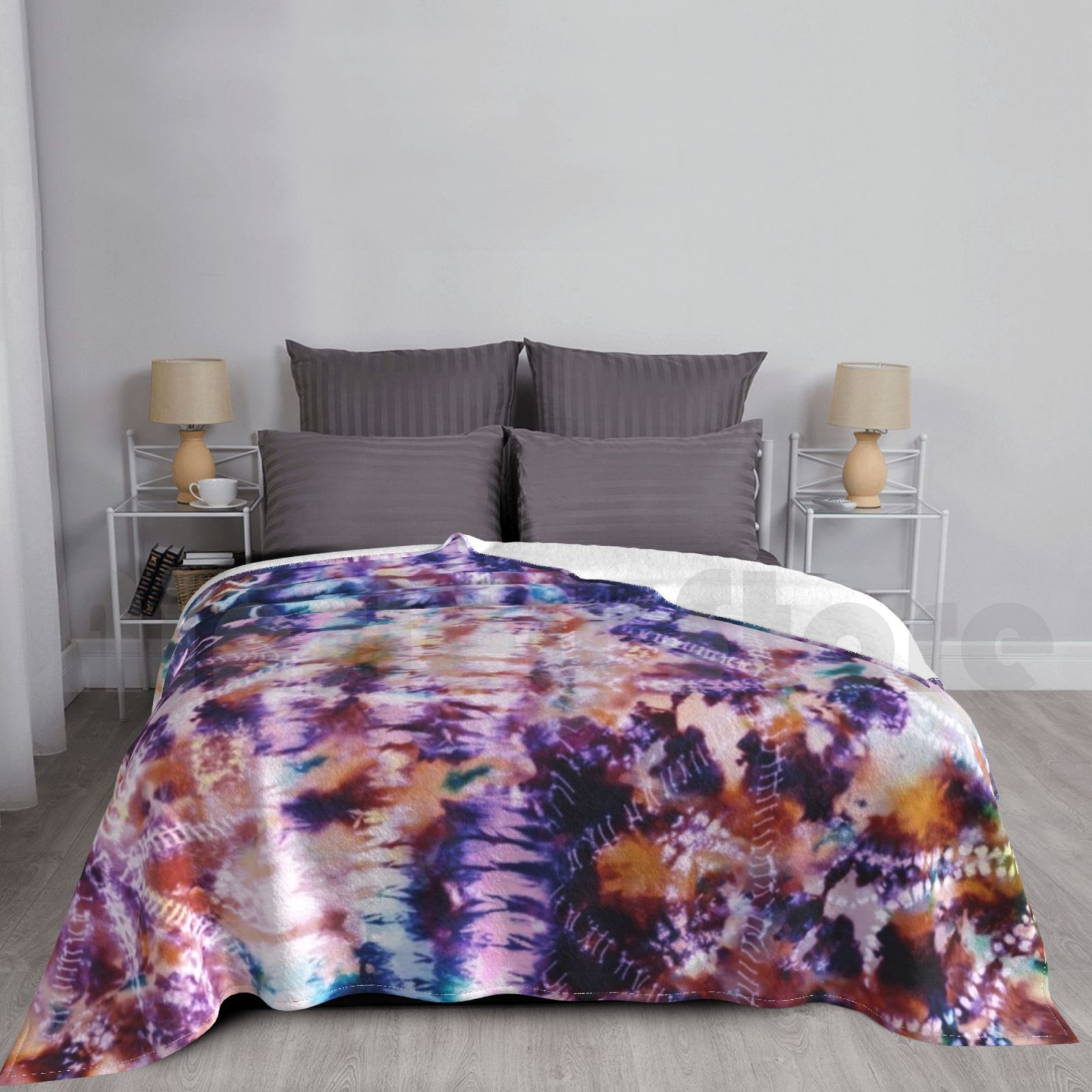 Shibori Tie Dye - Tie-Dye Shibori Deniz Manzaraları Battaniyesi Moda