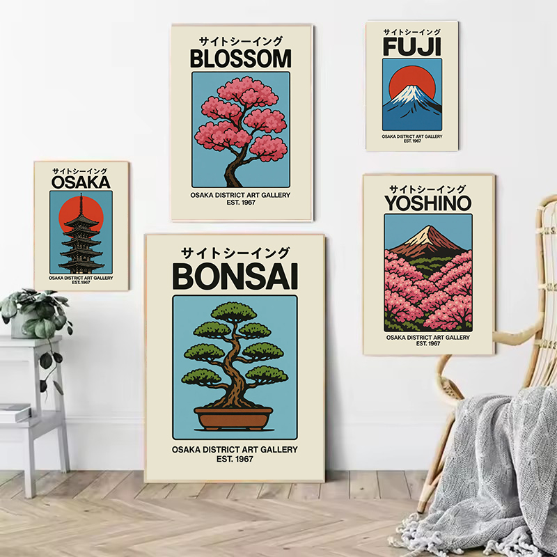 Vintage japonya seyahat sanat  - Japanese Zen Lifestyle incelemesi ve fiyatı