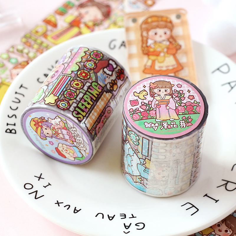 TIANZI 50mm x 5 m Scrapbooking - Japanese Girl Lifestyle incelemesi ve fiyatı