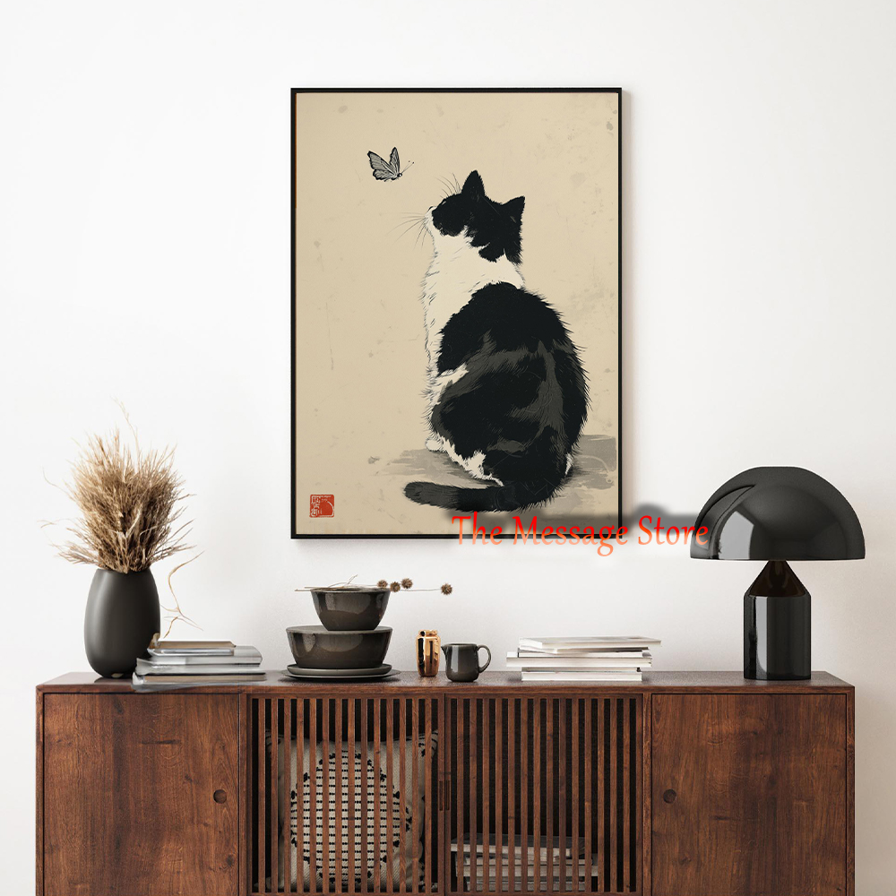 Siyah İnek Kedi Japon Minimali - Japanese Zen Lifestyle incelemesi ve fiyatı