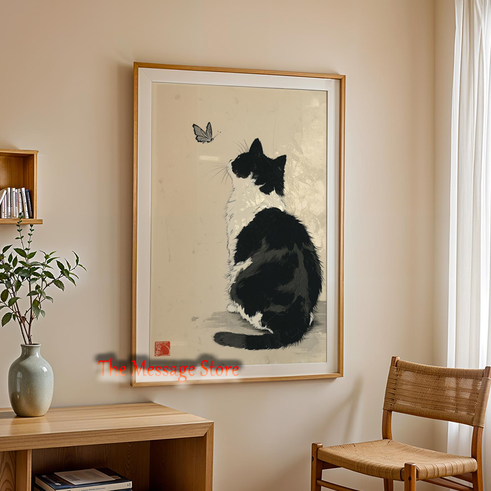 Siyah İnek Kedi Japon Minimali - Japanese Zen Lifestyle incelemesi ve fiyatı
