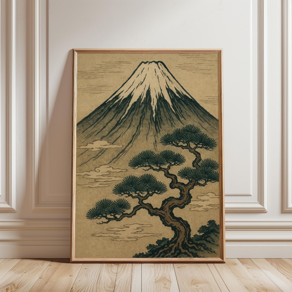 Fuji Dağı Japon Manzara Poster - Japanese Zen Lifestyle incelemesi ve fiyatı