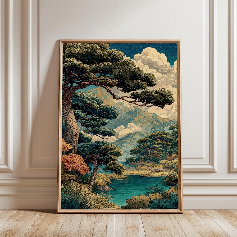 Fuji Dağı Japon Manzara Poster - Japanese Zen Lifestyle incelemesi ve fiyatı