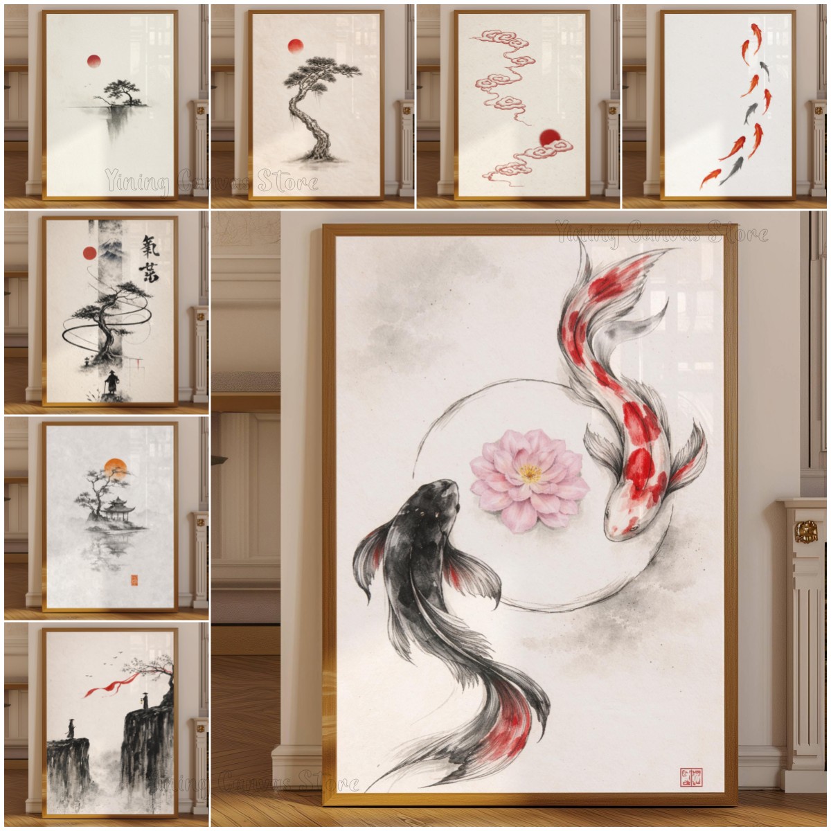 Japon Mürekkep Boyama Manzara  - Japanese Zen Lifestyle incelemesi ve fiyatı